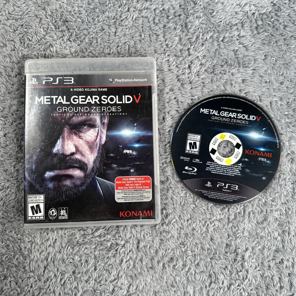 PS3 - Metal Gear Solid V: Ground Zeroes (Sony PlayStation 3, 2014)